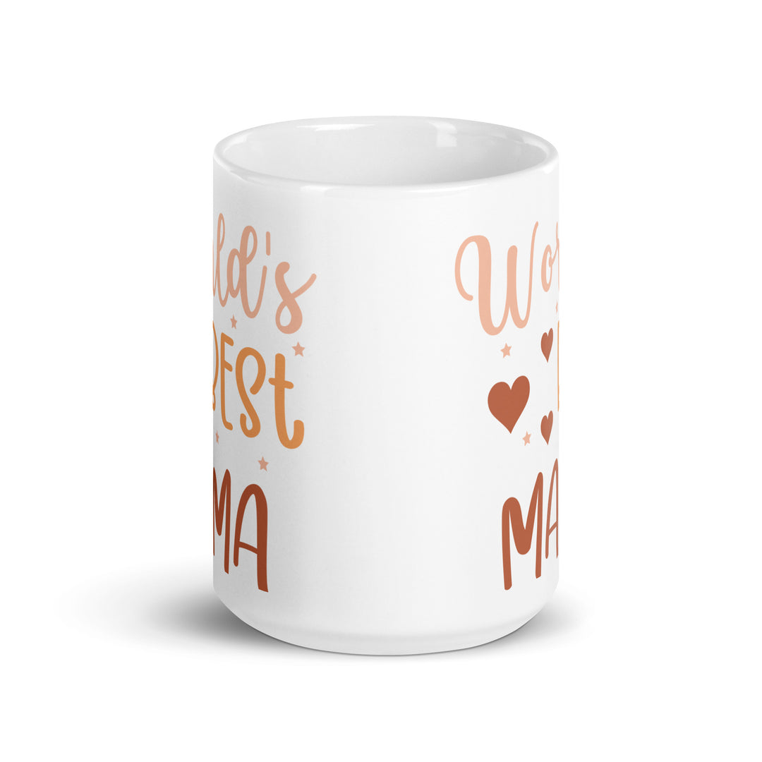 World's Best Mama White glossy mug