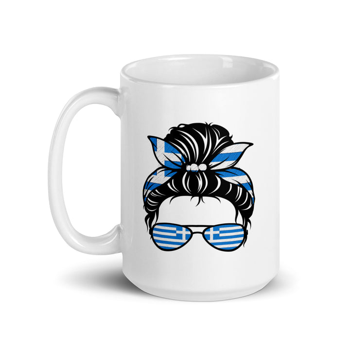 Greek Girl - White glossy mug