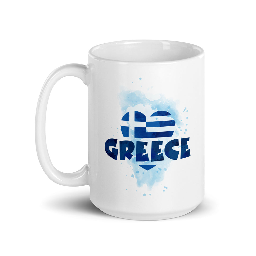 Greece - White glossy mug