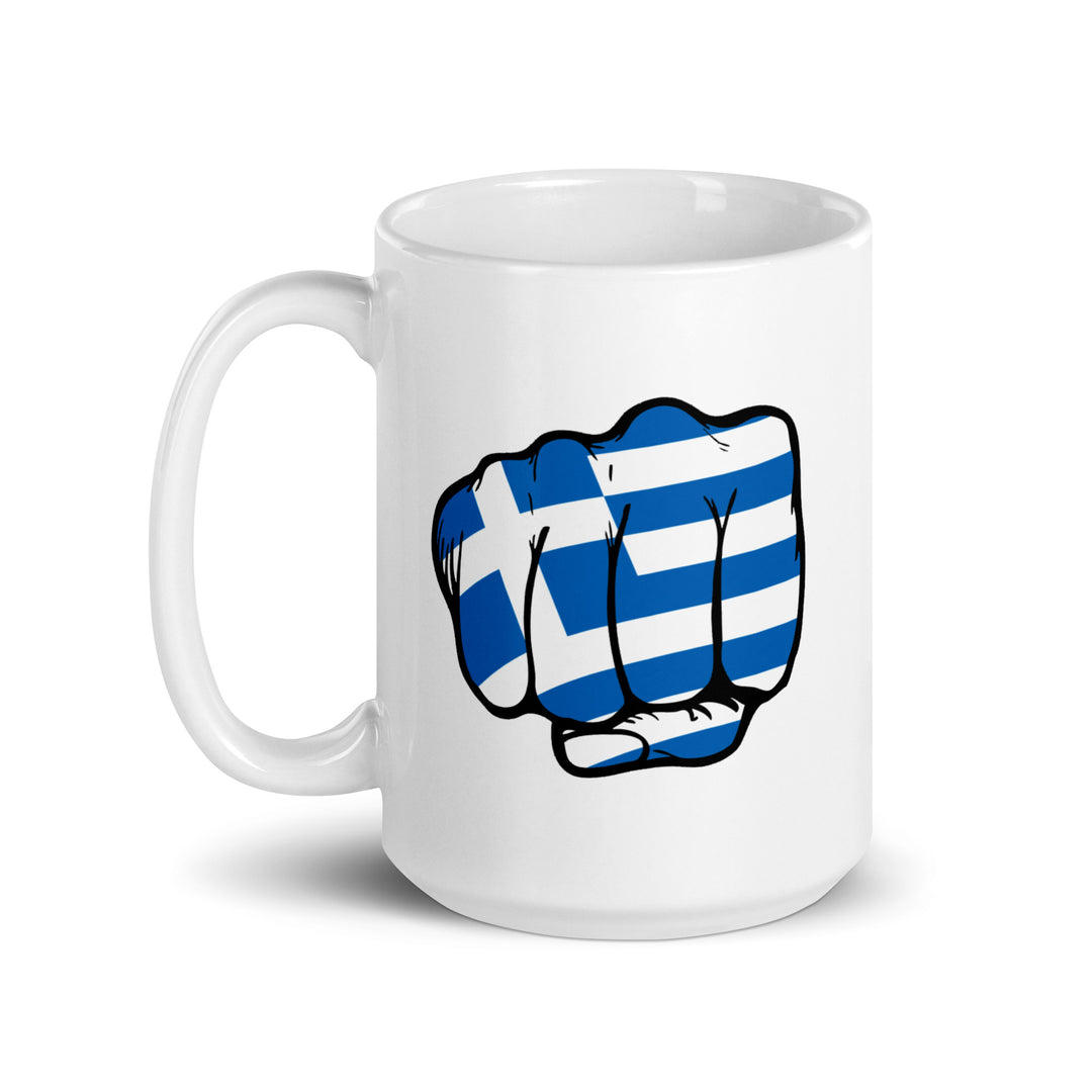 Greek Punch - White glossy mug