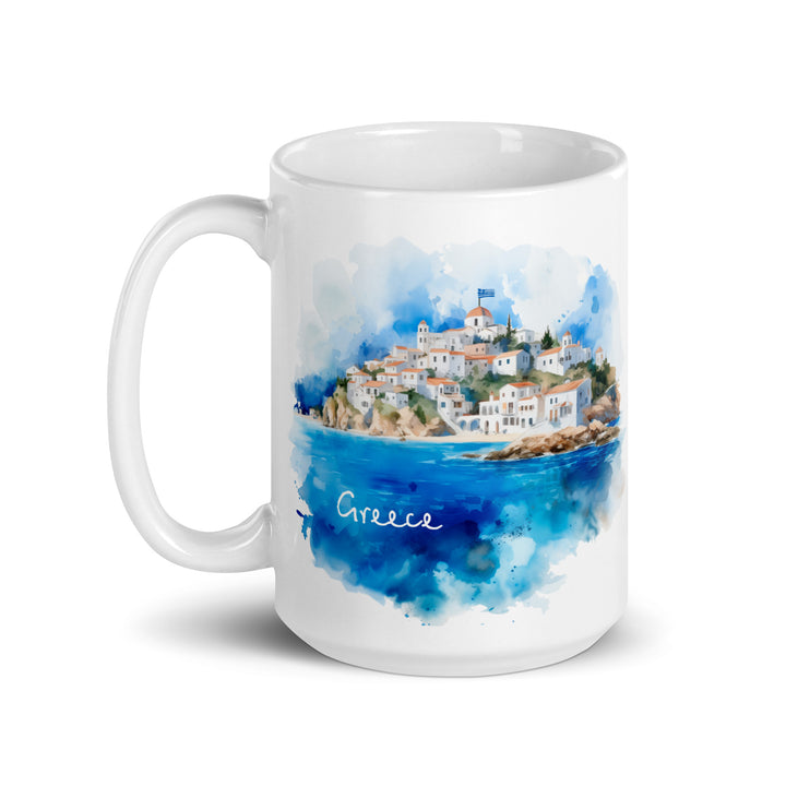 Greece - White glossy mug