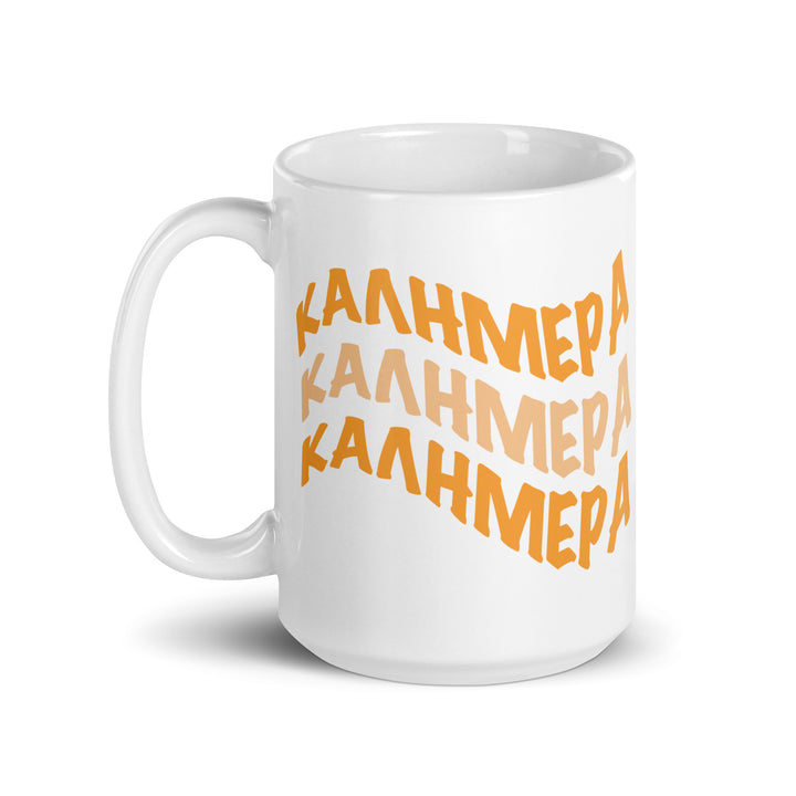 Kalimera Gr White glossy mug