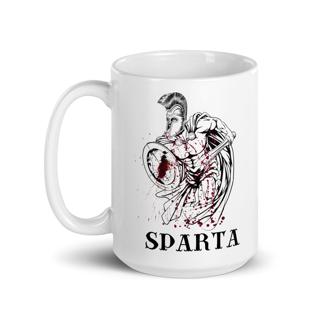 Spartan White glossy mug