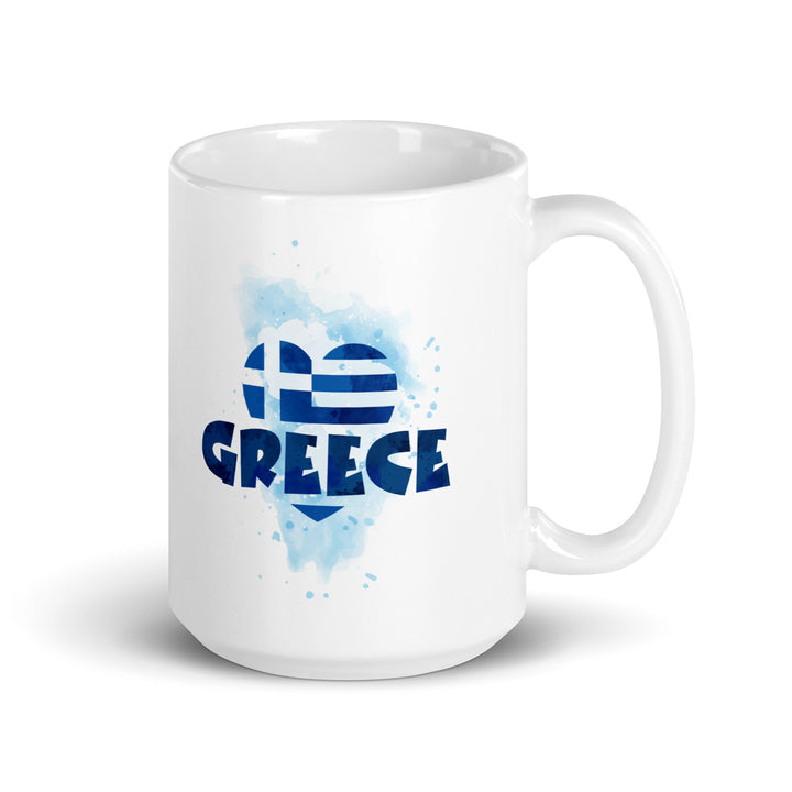 Greece - White glossy mug