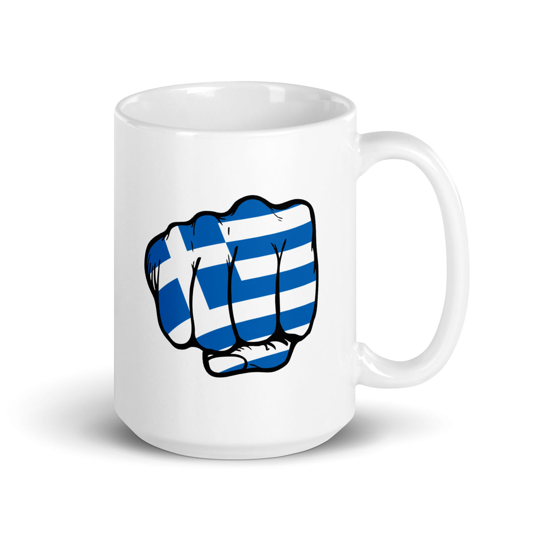 Greek Punch - White glossy mug