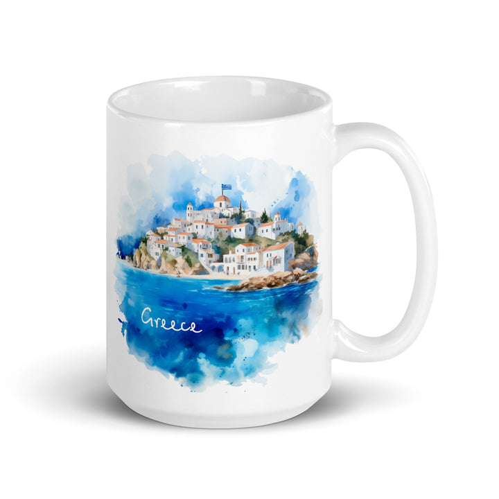 Greece - White glossy mug