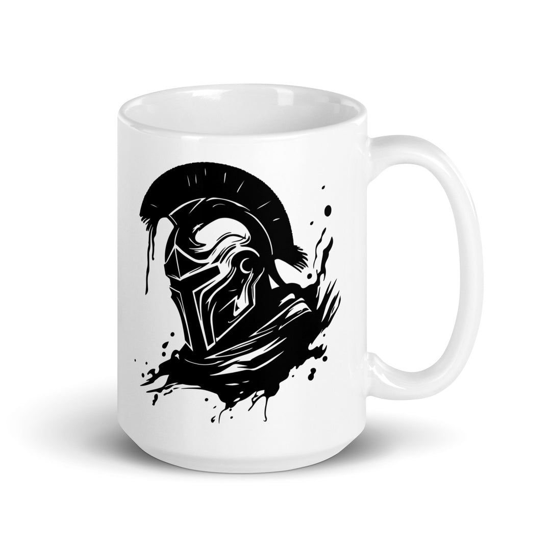 Spartan White glossy mug