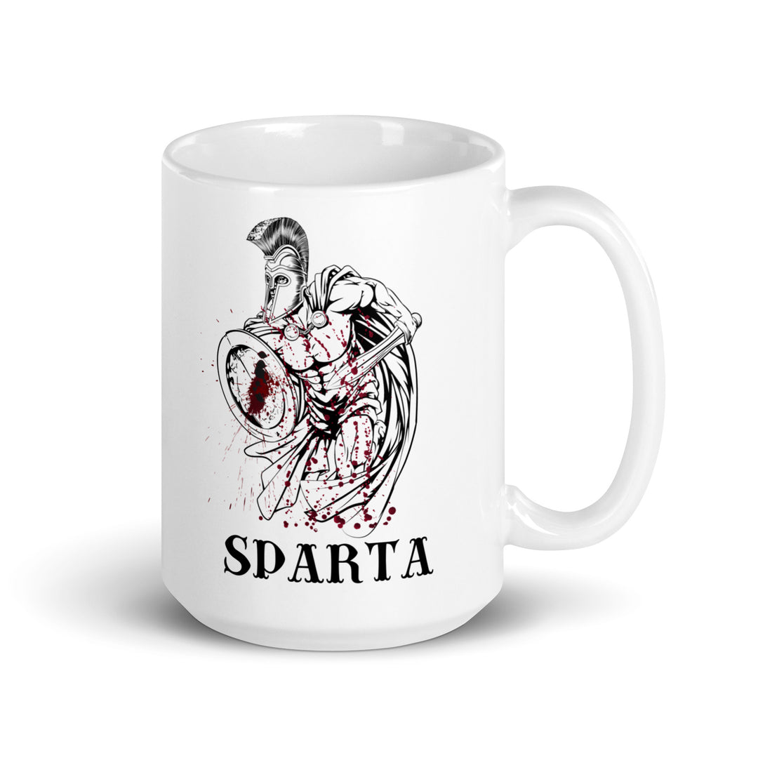 Spartan White glossy mug